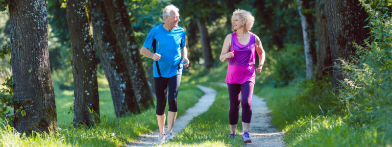 oxygen energy older couple jogging