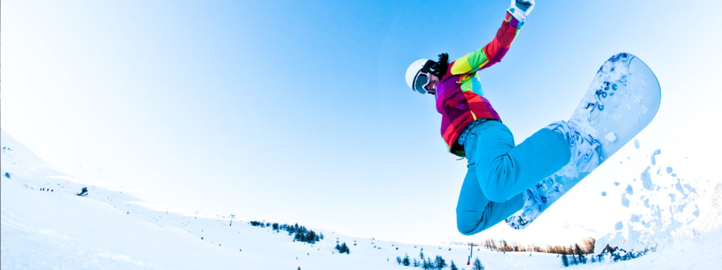Snowboarder competing at altitude where oxygen levels affect athletic performance