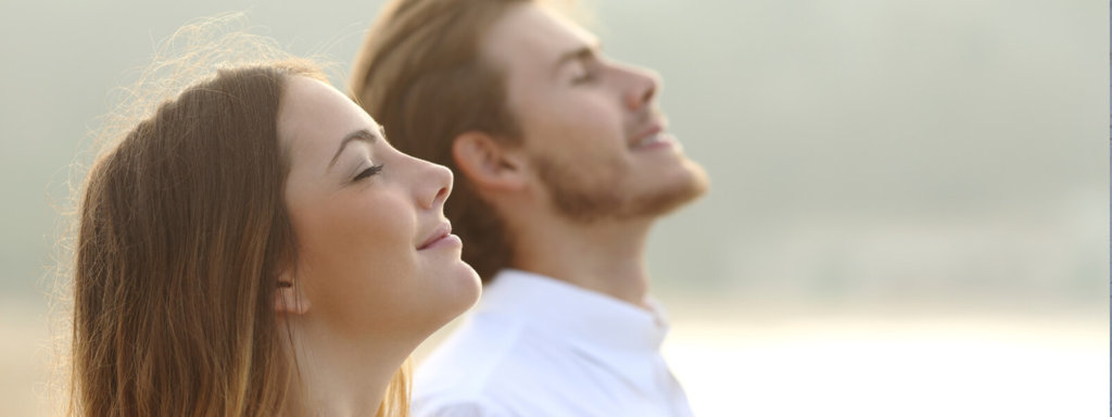 Breathing oxygen is helped by proper posture.
