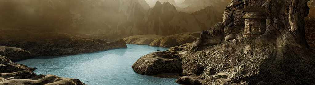 ancient ruins near a river showing human's long history with water