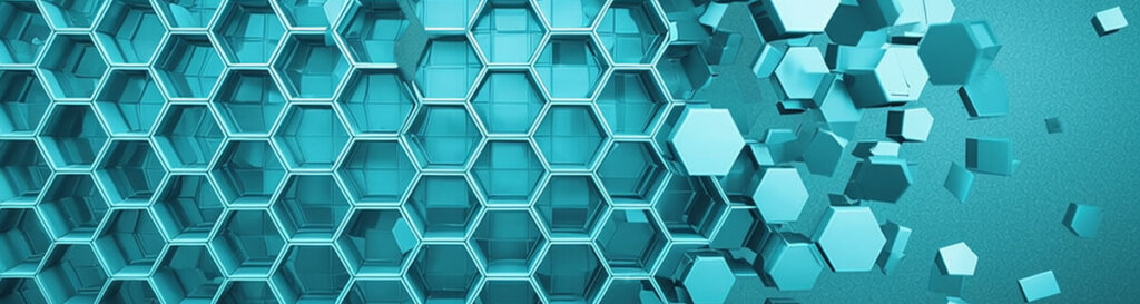 The hexagonal water theory doesn't hold up. A hexagonal grid with one side falling apart.