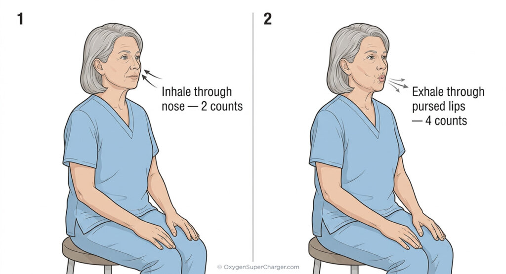 Pursed-lip breathing is particularly useful during or after physical exertion to aid lung capacity.