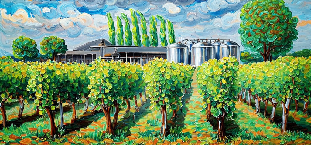 commercial wine making vinyard